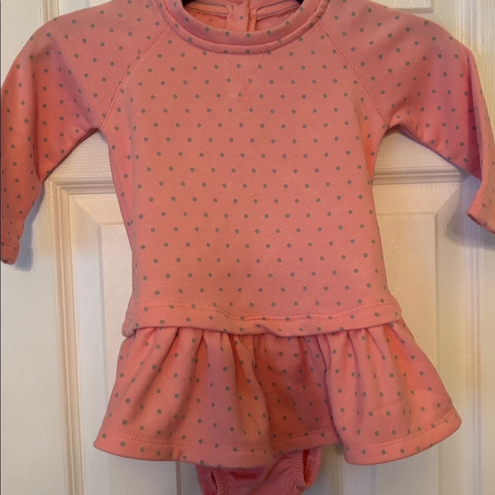 Dress & diaper cover infant girls new size 6-12 months cotton polyester babyGap